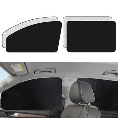XCBYT Pare Soleil Voiture Magnétique 4 Pièces, Rideau Voiture Occultant, Pare Soleil Voiture Arriere Bebe, Protection Solaire Voiture, Protection Vie Privée
