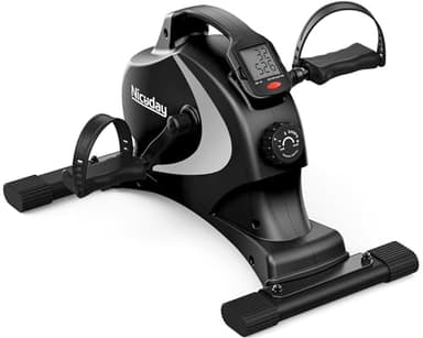 Niceday Pédalier d'Appartement Magnétique - Mini Bike de Bureau Silencieux - Vélo Exercice Bras et Jambes Stable & Antidérapant, 8 Niveaux - Idéal pour Senior, Rééducation & Télétravail