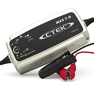 CTEK MXS 7.0 Chargeur de batterie entirement automatique (Charge, maintient et reconditionne les batteries auto, roulotte, camping-car) 12V, 7 Amp ? prise EU
