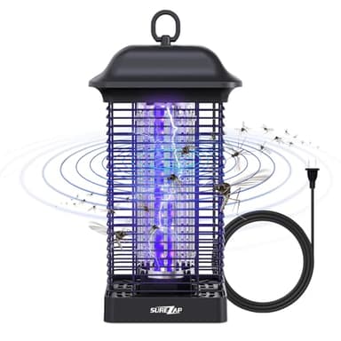 Tue Mouche Electrique - 4000V 15W Lampe Anti Moustique Efficace, sans Produits Chimiques, IPX4 Tueur d'Insectes Silencieuse, Anti Insectes Répulsif Portée 100m², pour Intérieur et Extérieur