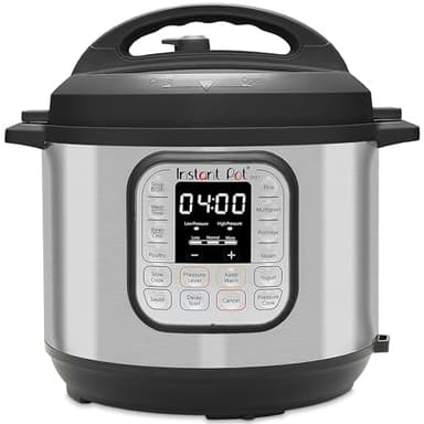 Instant Pot Duo 60, 7 en 1 Autocuiseur Multifonction - Autocuiseur, Cuiseur à Riz, Poêle, Yaourtière, Cuiseur Vapeur et Chauffe-Plat - Acier Inoxydable - 5.7 L