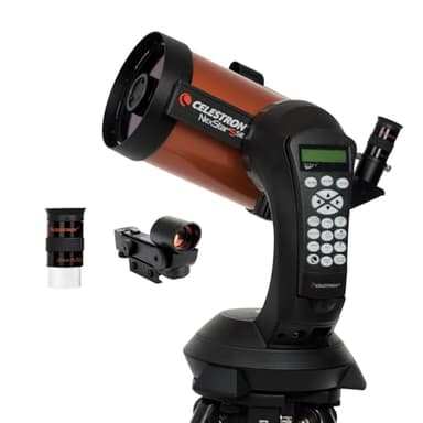 Celestron 11036 NexStar 5SE Computerised Schmidt-Cassegrain Telescope with Advanced GPS, Astroimaging and AutoAlign Features, Black/Orange