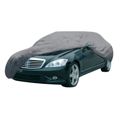 Dunlop Bache Voiture XL - Housse Voiture Universale 534 x 178 x 120 cm - Couverture Imperméable avec Cordon Élastique et Anneaux - pour l'Intérieur et l'Extérieur - Gris