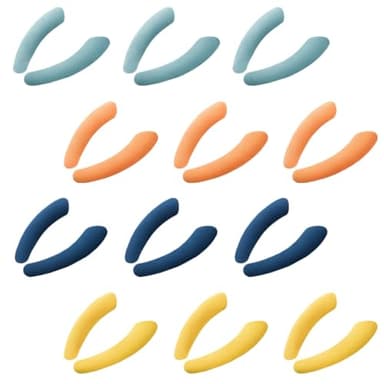 SHINEOFI 12 Paires Coussins Chauffants pour Siège de Toilette Réutilisables en Flanelle Adhésive Housses Lavables Confortables Protection Hygiénique pour Wc Domestiques Couleur Aléatoire