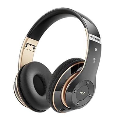 Lankey Sound Casque Bluetooth sans Fil, Casque Bluetooth Supra-auriculaire avec 6 Modes d'égalisation, Casque sans Fil 65 Heures avec Microphone HD Intégré, FM, SD/TF pour l'extérieur, Le Transport
