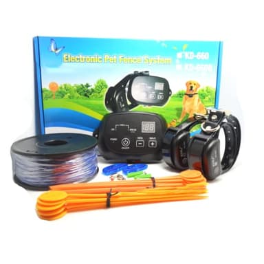 TECH DISCOUNT Collier Anti Fugue Chien, Clôture Électronique de Charge Filaire avec Imperméable TPU Collier et 300m Fil pour 8 à 21 Pouces Cou de Chien