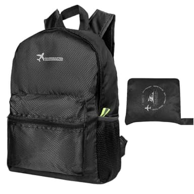 OUDQFCJ Sac à dos pliable ultra léger et étanche à plier - Petit sac à dos de randonnée pour homme et femme Sac à dos de randonnée pliable pour voyage - 15 l