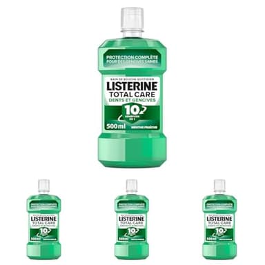Listerine | Bain de Bouche Total Care Dents et Gencives (bouteille de 500 ml) – Soin bucco-dentaire quotidien pour des dents et gencives plus saines – Bain de bouche pour une haleine fraîche durable