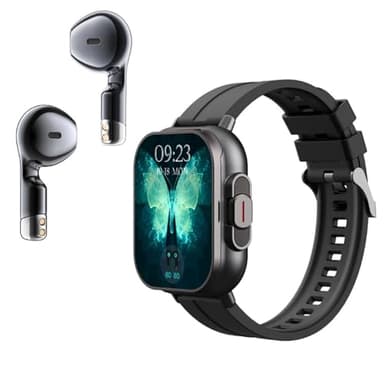 Sxhlseller Montre Intelligente avec Écouteurs Bluetooth, Étanche IP67, Batterie 250mAh et Tracker Santé, pour Fitness, Sommeil et Appels
