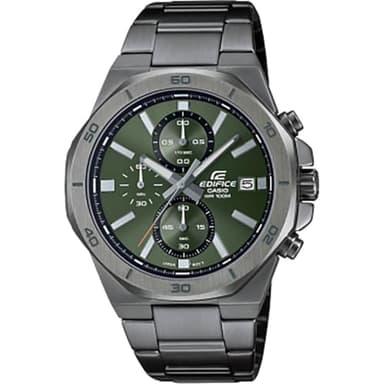CASIO Edifice, Montre, Résistance à leau, Fonctions Multiples, Résistance aux Chocs, Éclairage LED, Casio Watch EFV-640DC-3AVUEF