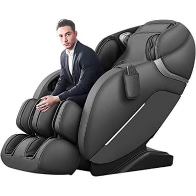 Violissima Fauteuil de Massage Complet, Fauteuil de Massage Shiatsu Inclinable à Gravité Zéro, Rail SL, 12 Modes de Massage Automatiques, Chauffage Lombaire, Rouleaux pour Les Pieds, Bluetooth