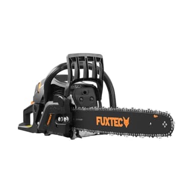 Fuxtec Tronçonneuse Thermique 46 cm - 18 Pouces FX-KS255 Black Edition 54cm3 2 Temps Essence 2,3kW Élagage Ébranchage Bois De Chauffage