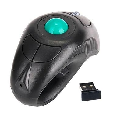 Aboiled Souris sans fil 2,4 G souris ergonomique à boule de trackball optique USB