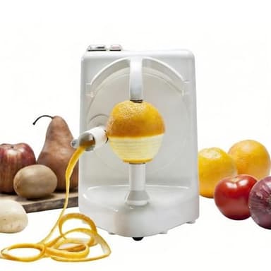 Eplucheur électrique Pro 3 fruits/légumes par min,Blanc