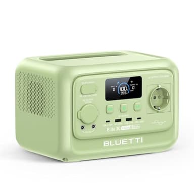 BLUETTI Générateur Électrique Portable Elite 30 V2(Vert Pré), Batterie Nomade LiFePO4 288Wh 600W, Prises CA (Puissance de Surcharge 1500W), 0-100% en 70 Min, pour Camping, Urgence et Vacances