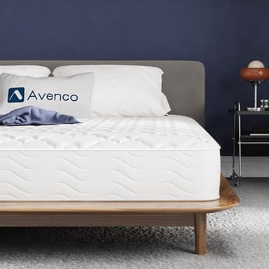Avenco Matelas 140x200, 20CM, Matelas à Ressorts Ensachés, Mousse de Confort Double, Isolation des Mouvements, Certifié Sûr et Fiable par CertiPUR-US et Oeko-TEX, Soutien Lombaire