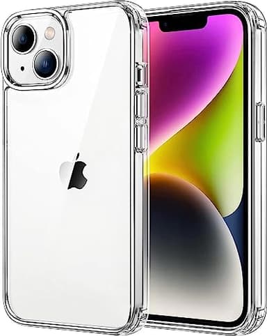 tigratigro Coque pour iPhone 14 Plus 6,7 Pouces, Anti-Jaunissement, Housse avec Absorption des Chocs et Anti-Rayures, Structure de Protection Antidérapante, Coque Transparente de Style Classique