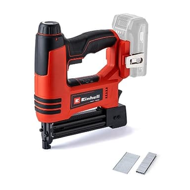 Einhell Agrafeuse sans fil TE-CN 18 Li-Solo Power X-Change (18 V, agrafeuse + cloueuse, incl. 300 clous et 300 agrafes) Livré sans Batterie ni Chargeur