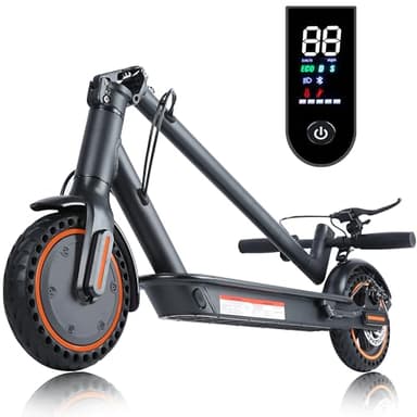 Trottinette Electrique Adulte, Endurance 30 Km, Vitesse Maximale 25 Km/h, Scooter éLectrique Universel pour Hommes et Femmes,Convient Aux Enfants De 14 Ans Et Plus, Noire