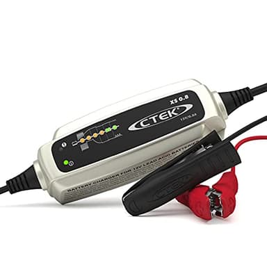 CTEK XS 0.8, Chargeur De Batterie Intelligent 12V 0.8A, Chargeur De Batterie Moto, Quad, Motoneige, Jetski, Tondeuse Ã€ Gazon, Mainteneur De Charge De Batterie, Désulfateur De Batterie
