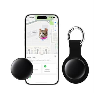Bixar Tag pour Animaux – Traceur Bluetooth Chien et Chat (Alternative aux GPS avec abonnement et Airtag), Compatible Apple & Android, Étanche IP67, sans Abonnement, 1 an d’Autonomie