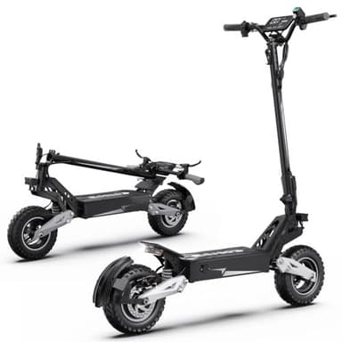 RAYI T10 Trottinette Électrique Adulte Puissante 500W, 48V 13.5Ah, 35-49km Autonomie, 11" Tout Terrain, Pliable, Freins à Disque, IP54