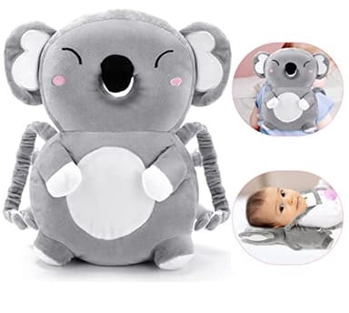 Afufu Protection de Tête de Bébé pour Les Bebe Marcheurs de 4 à 24 Mois, Doux Coussin de Protection de Tête de Bébé, Réglable Sac à Dos de Protection de la Tête Oreillers Anti-Chute Enfants