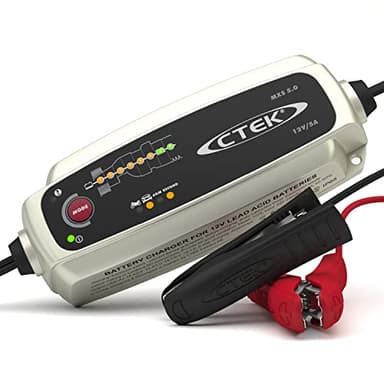 CTEK 56-305 MXS Batterieladegerät 5 Batterieladegerät Mit Automatischer Temperaturkompensation, 12V 5 Amp (EU Stecker)