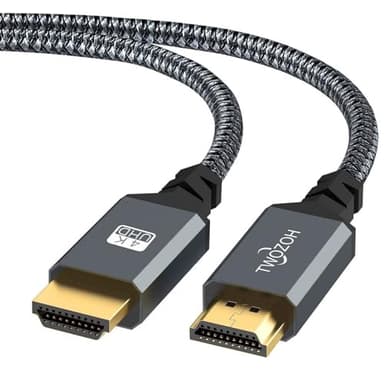 Twozoh Câble HDMI 4K 10M, Haute Vitesse 60HZ 18Gbps Nylon Tressé HDMI 2.0 Compatible avec PS5, PS3, PS4, PC, Projector, 4K UHD TV/HDTV, Xbox