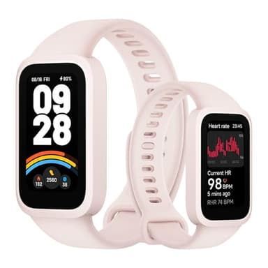XIAOMI Smart Band 9 Active, Bracelet connecté pour Le Sport, Montre, écran TFT 37mm, taux de rafraîchissement élevé de 60 Hz, autonomie de 18 Jours,5 ATM, iOS et Android, Rose poudré
