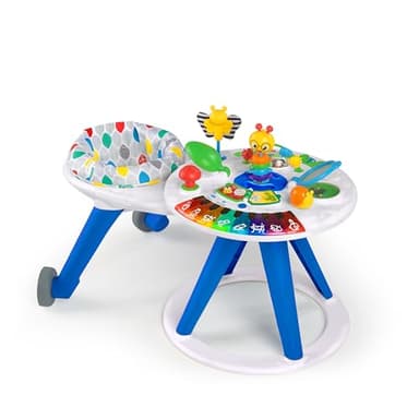 Baby Einstein, Trotteur Évolutif & Table d’Activité Around We Grow, Station de Jouets Amovibles, Multilingue, Siège Tournant à 360°, Hauteur Réglable, Développement de la Motricité, 6 Mois+