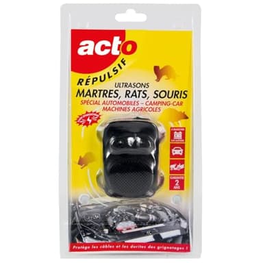 RETRO | REPULSIF ULTRASONS Rats, Souris, MARTRES | SPÉCIAL Automobiles, Camping Car, Machines AGRICOLES | RUS7