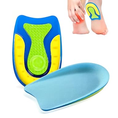 VYNZOR 1 Paire de Semelles Orthopédiques en Gel de Silicone, Pour Protéger Contre les Douleurs au Talon, Soulager les Épines Calcanéennes, la Fasciite Plantaire et les Tendinites, Talonnette