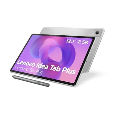 Lenovo Idea Tab Plus - Tablette Tactile 12.1'' 2.5K, 90Hz (MediaTek Dimensity 6400, 8Coeurs, RAM 8Go, UFS 2.2 256Go, Android 15, Wifi5 + Bluetooth) Lenovo Tab Pen - Gris