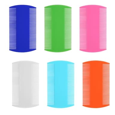 6 peigne anti poux,Pour les Enfants,les Adultes et toute la famille,Il peut également servir de peigne anti puces pour chat,prévenir les puces et les tiques