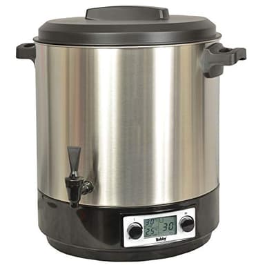 Stérilisateur De Bocaux Électrique Cuve Inox Avec Écran Lcd Robinet Et Minuteur 31l 2000w - STERI PRO INOX XL LCD