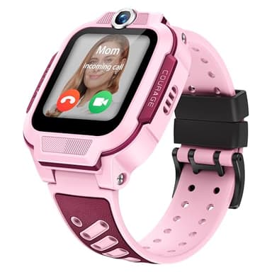 Montre Enfant imoo Z3, Montre connectée, Montre Traceur GPS, Appel vidéo HD bidir. et Vocal, contrôle Parental, Mode Classe, IPX8, SOS, écran Tactile 1,5", Meilleur Cadeau Petit (Rose)