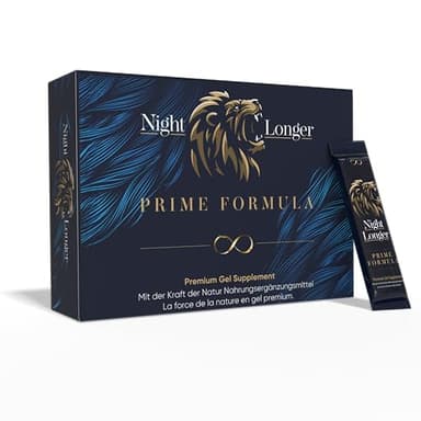 Night Longer Prime Formula Miel Afrodisac Homme, 12 x 12 g Stick Effet Immédiat, Extra Fort pour Hommes Actifs, Maca, Ginseng & Tribulus Terrestris