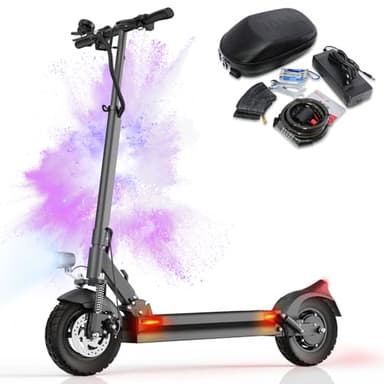JOYOR Y6S Trotinette Electrique Adulte Autonomie 75km 48V 18Ah Tout Terrain Trottinette Electrique avec Double Freins à Disque Absorption des Chocs pour Scooter électrique pour Ville Ecole Bureau