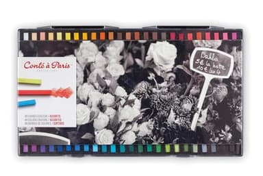 CONTE A PARIS CARRES COULEUR BOITE PLASTIQUE X48 ASSORTIS