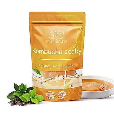 Kombucha scoby - kit de demarrage + conseils de préparations, guide recette de base + Ebook offert
