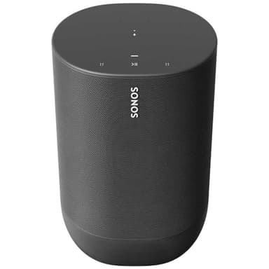 Sonos Move - Enceinte sans Fil - Multiroom WiFi et Bluetooth - Air Play 2 - Son Clair et Puissant - Assistant Google et Amazon Alexa Intégrés - Interface Tactile - Noir
