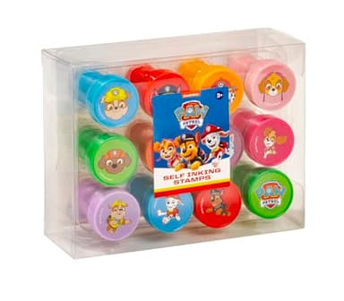 Set de tampons auto-encreurs dans différents motifs Paw Patrol de Chase, Marshall, Skye, Rubble, Zuma - Cadeau pour enfants