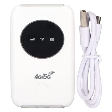 Point D'accès WiFi Mobile, Routeur WiFi 5G débloqué USB Portable 4G LTE 300 Mbps avec Emplacement pour Carte SIM, Routeur de Voyage à Batterie 3200 MAh