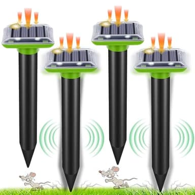 Répulsif solaire pour taupes, Répulsif pour fourmis reine pour jardin et camping, Répulsif pour serpents taupes, Répulsif pour gophers et autres répulsifs pour taupes