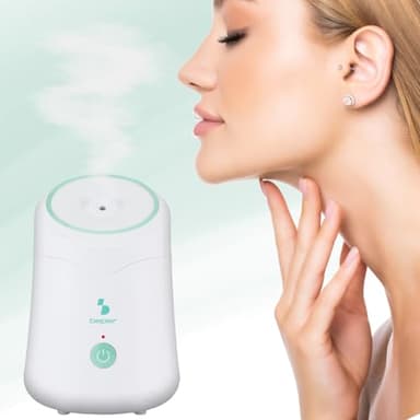 BEPER P302VIS010 Sauna facial Hidra, nettoyage et hydratation en profondeur du visage, appareil à vapeur pour le visage avec réservoir de 60 ml, porte-essence et verre doseur inclus
