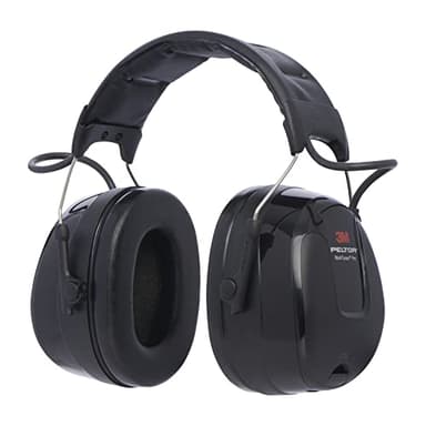 3M Peltor WorkTunes Pro Radio FM - Casque antibruit en serre-tête avec entrée MP3 - Atténuation 32 dB - 1 x casque double fonction musique/antibruit en noir, 14.3 x 11.9 x 20.8 cm