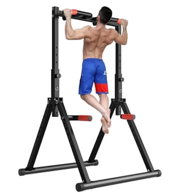 DOBESTS Chaise Romaine Power Tower Barre de Tractions Pliable Musculation Pour l'entraînement à la Maison, Chaise Romaine Musculation, Structure triangulaire, Se Plie Facilement，300KG
