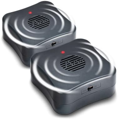 Gardigo® Répulsif Ultrason Anti-Souris et Rats Lot de 2 – Dispositif Mobile à Piles sans Produits Chimiques – Portée 40 m² – Anti Rongeur Écologique pour Cave, Grenier, Garage, Entrepôt, Jardin