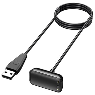Wanme Chargeur Compatible avec Fitbit Charger 5/Fitbit Luxe, Magnétique Chargeur, Câble de Chargement USB Remplacement pour Fitbit Charger 5/Fitbit Luxe (Noir(100cm))